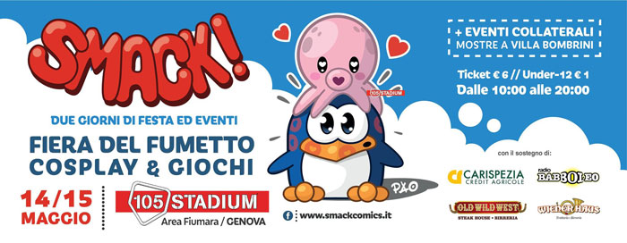 Smack! Fiera del fumetto, cosplay e giochi di Genova.