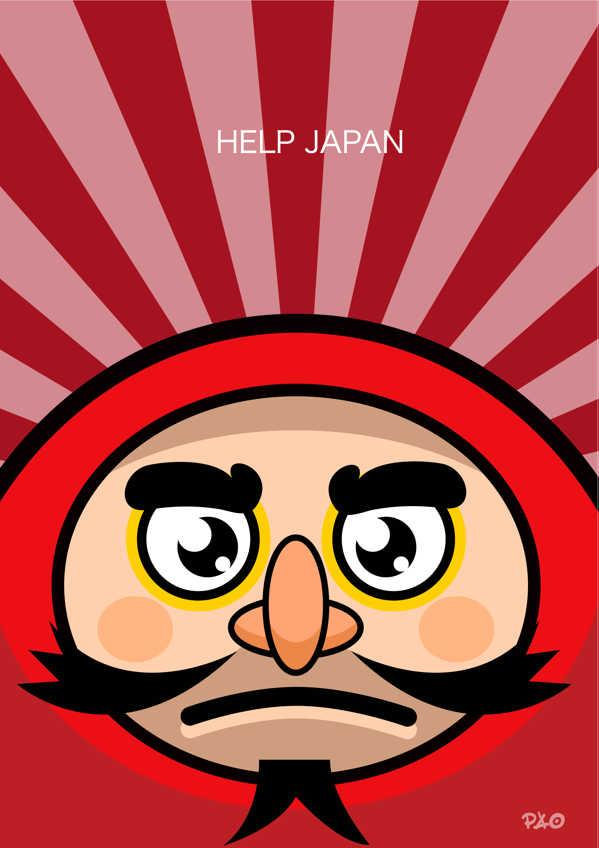 Daruma by Pao per Help japan Ninja Marketing